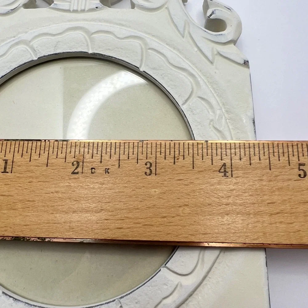 Vintage Ornate Cream Picture Frame Set of 2 Scrollwork Victorian Regency‎ Shabby